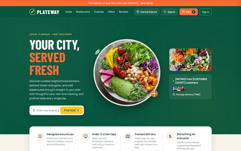 Food Delivery concept preview